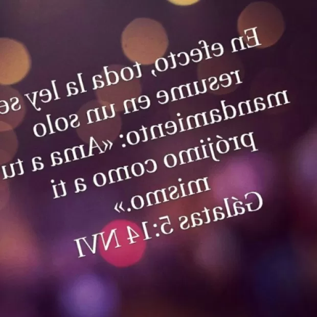 Ama a tu prójimo como a ti mismo reflexión