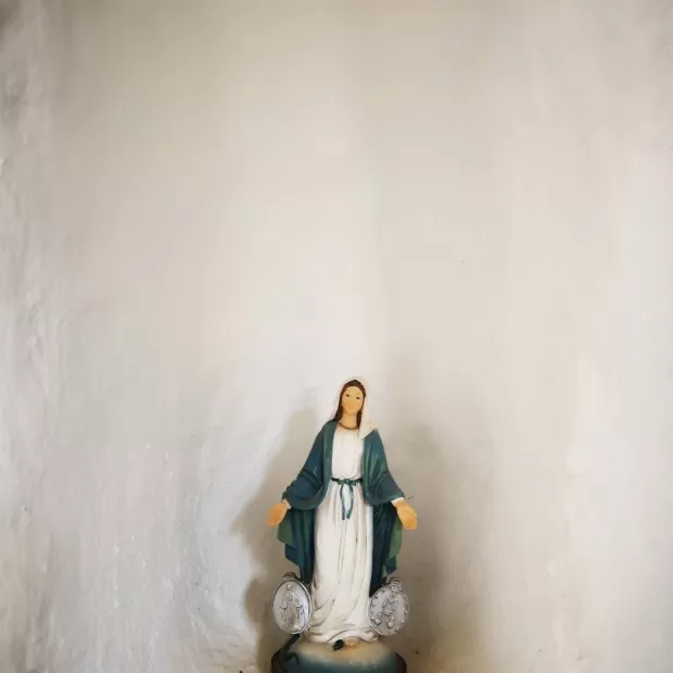 dibujo virgen maria infantil